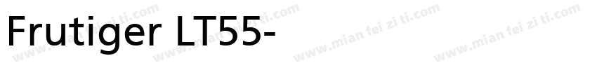 Frutiger LT55字体转换